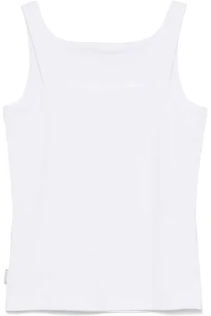 REMAIN Birger Christensen Top, Dame, Hvid, S, Hvid Ærmeløs Jersey Tank Top