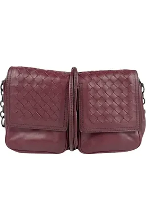 Bottega Veneta Pre-owned, Dame, Rød, ONE SIZE, Uld, Pre-owned Laeder skuldertasker
