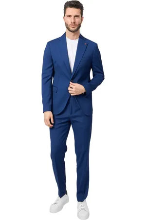 MULISH Jakkesæt, Herre, Blå, S, Blå Slim Fit Kjole