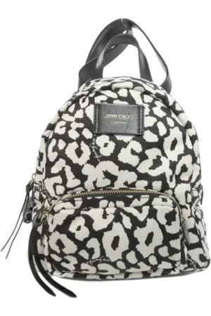 Jimmy Choo Pre-owned, Dame, Sort, ONE SIZE, Nylon, Pre-owned nylon rygsaekke
