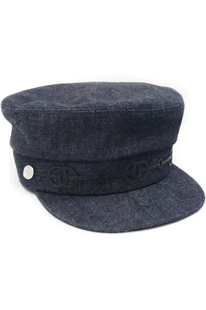 Hermès Pre-owned, Dame, Blå, ONE SIZE, Bomuld, Pre-owned Bomuld hatte