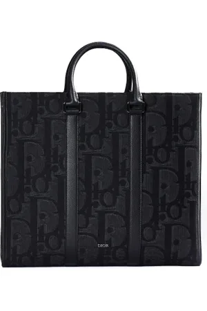 Dior Pre-owned, Dame, Sort, ONE SIZE, Uld, Pre-owned Canvas dior-tasker
