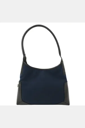 Salvatore Ferragamo Pre-owned, Dame, Blå, ONE SIZE, Uld, Pre-owned Canvas skuldertasker