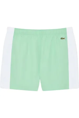 Lacoste Badetøj, Herre, Grøn, S, Polyester, Grøn Farveblok Strand Shorts