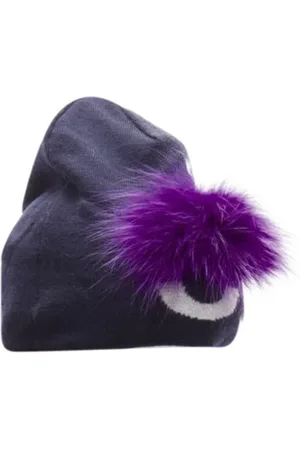 Fendi Pre-owned, Dame, Blå, ONE SIZE, Uld, Pre-owned Uld hatte