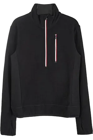 Moncler Sweathshirts & Hoodies, Herre, Sort, S, Uld, Stilfuldt Strik til Moderne Udtryk
