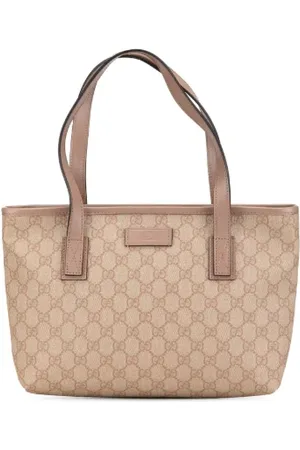 Gucci Pre-owned, Dame, Lyserød, ONE SIZE, Tyl, Pre-owned Canvas totes