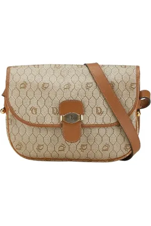 Dior Pre-owned, Dame, , ONE SIZE, Uld, Pre-owned Canvas crossbody-tasker