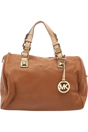 Michael Kors Pre-owned, Dame, Brun, ONE SIZE, Uld, Pre-owned Laeder hndtasker