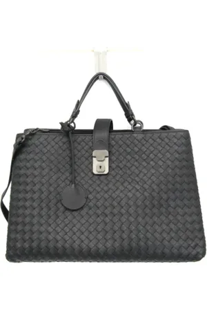 Bottega Veneta Pre-owned, Dame, Sort, ONE SIZE, Uld, Pre-owned Laeder skuldertasker