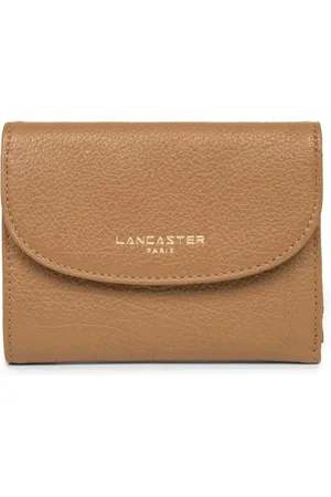 Lancaster Tilbehør, Dame, Brun, ONE SIZE, Læder, Læderpung med tryklukning