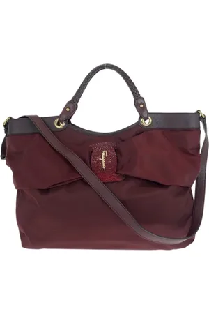 Salvatore Ferragamo Pre-owned, Dame, Rød, ONE SIZE, Uld, Pre-owned Canvas totes