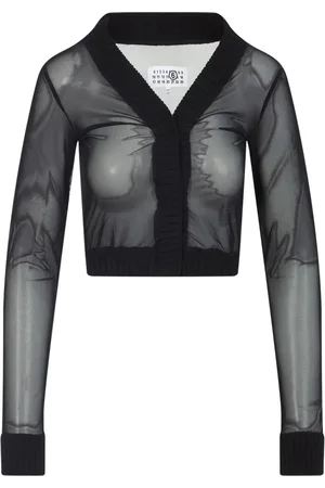 Maison Margiela Top, Dame, Sort, XS, LS Top i Trendy Stil