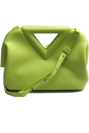 Bottega Veneta Pre-owned, Dame, Grøn, ONE SIZE, Uld, Pre-owned Laeder skuldertasker