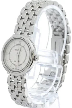 Omega Pre-owned, Dame, Grå, ONE SIZE, Tyl, Pre-owned Rustfrit stal watches