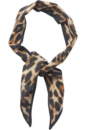 Lollys Laundry Tilbehør, Dame, Flerfarvet, ONE SIZE, Bomuld, Leopard Print Halstørklæde