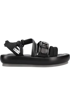 Premiata Sko, Dame, Sort, 38 EU, Sandaler M6728A i nappa