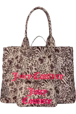 Juicy Couture Taske, Dame, Flerfarvet, ONE SIZE, Nylon, Brun Nylon Shopper Taske med Aftagelig Lomme