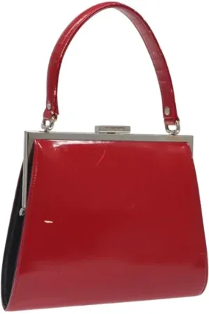 Saint Laurent Pre-owned, Dame, Rød, ONE SIZE, Tyl, Pre-owned Laeder hndtasker