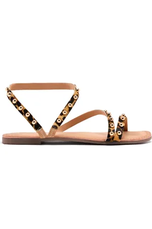Gioseppo Sko, Dame, , 38 EU, Studded Low Sandal in Pony Hair