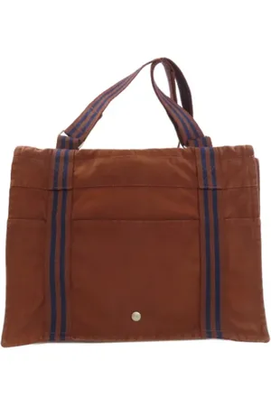 Hermès Pre-owned, Dame, Brun, ONE SIZE, Uld, Pre-owned Canvas skuldertasker
