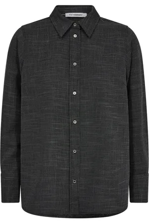 Co`Couture Bluser & Skjorter, Dame, Sort, M, Uld, Peppercc Shirt Bluse 35608 94-Antracit