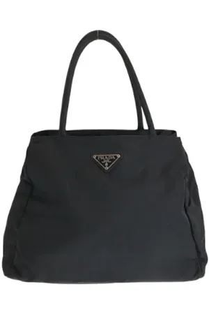 Prada Pre-owned, Dame, Sort, ONE SIZE, Nylon, Pre-owned Canvas totes