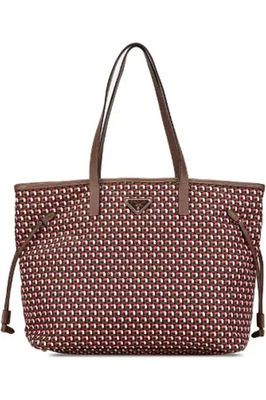 Prada Pre-owned, Dame, Brun, ONE SIZE, Nylon, Pre-owned Canvas totes