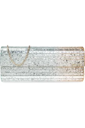 Jimmy Choo Taske, Dame, Grå, ONE SIZE, Uld, Clutch Sweetie
