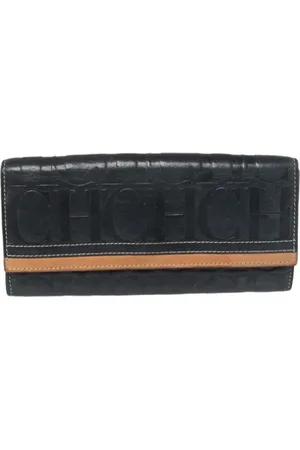 Carolina Herrera Pre-owned, Dame, Blå, ONE SIZE, Tyl, Pre-owned Laeder punge
