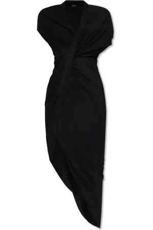 Balenciaga Kjole, Dame, Sort, S, Kjole med drapering