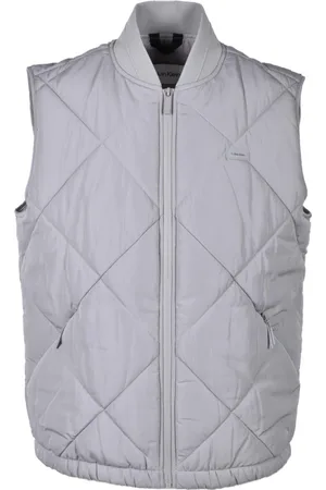 Calvin Klein Jakke, Herre, Grå, XL, Polyester, Puffer Vest Polyester 100% Letvægt