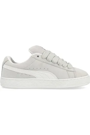 PUMA Sko, Herre, Hvid, 44 EU, Læder, Lav Profil Ruskind Snøresko
