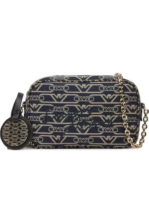 Emporio Armani Taske, Dame, Blå, ONE SIZE, Bomuld, Bomuld Crossbody Taske