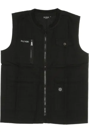 DOLLY NOIRE Jakke, Herre, Sort, S, Sort Ripstop Vest til Mænd