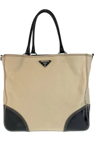 Prada Pre-owned, Dame, , ONE SIZE, Uld, Pre-owned Canvas totes