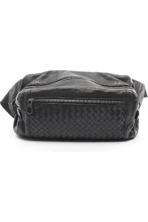 Bottega Veneta Pre-owned, Herre, Sort, ONE SIZE, Uld, Pre-owned Laeder skuldertasker