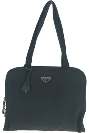 Prada Pre-owned, Dame, Sort, ONE SIZE, Nylon, Pre-owned Canvas totes