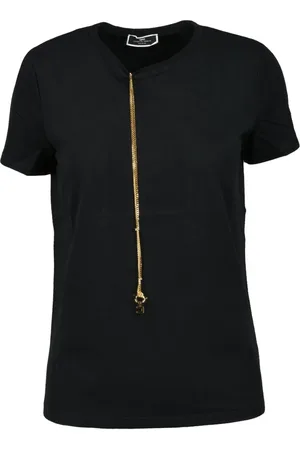 Elisabetta Franchi Top, Dame, Sort, XS, Bomuld, Tshirt