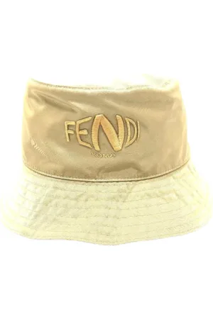 Fendi Pre-owned, Dame, , ONE SIZE, Tyl, Pre-owned Stof hatte