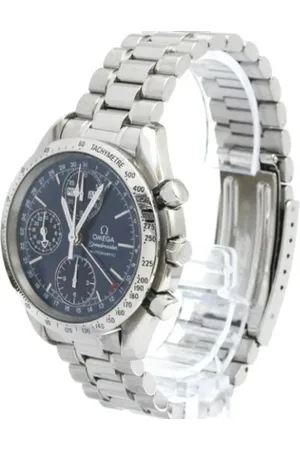 Omega Pre-owned, Dame, Blå, ONE SIZE, Pre-owned Rustfrit stal watches