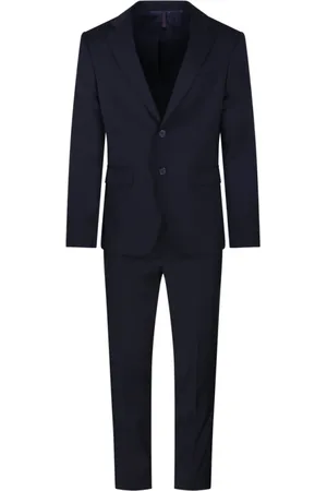 Biagio Santaniello Jakkesæt, Herre, Blå, 2XL, Uld, Blå Formelle Dragter