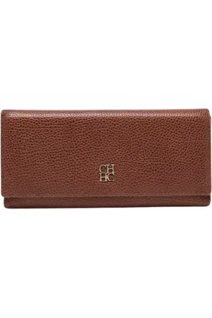Carolina Herrera Pre-owned, Dame, Brun, ONE SIZE, Tyl, Pre-owned Laeder punge