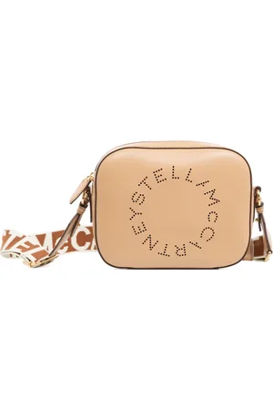 Stella McCartney Taske, Dame, , ONE SIZE, Polyester, Logo Crossbody Taske med Justerbar Strop