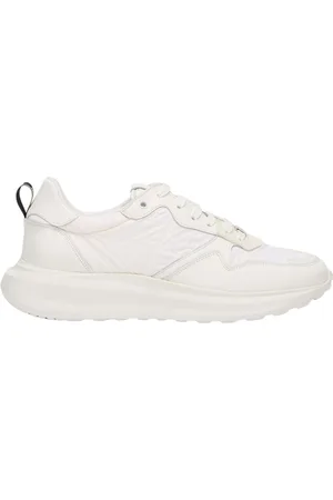 Roberto Cavalli Sko, Herre, Hvid, 46 EU, Uld, Stilfulde Lace-Up Sneakers