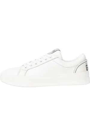 GCDS Sko, Herre, Hvid, 42 EU, Læder, Hvide Sneakers Moderne Design Forår/Sommer