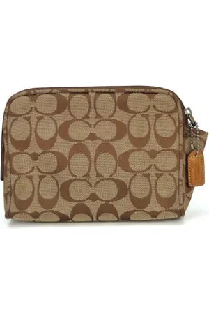 Coach Pre-owned, Dame, Brun, ONE SIZE, Tyl, Pre-owned Canvas clutches