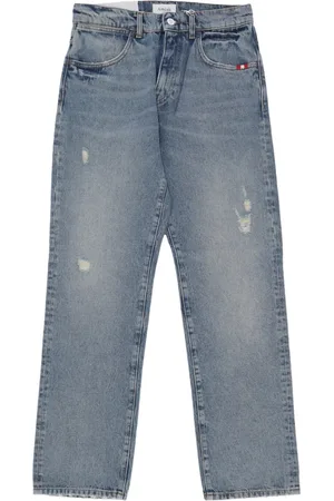 AMISH Jeans, Herre, Blå, W34, Denim, Stone Denim Herre Jeans
