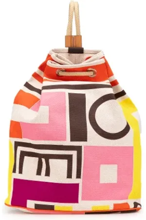 Hermès Pre-owned, Dame, Flerfarvet, ONE SIZE, Bomuld, Pre-owned Bomuld rygsaekke