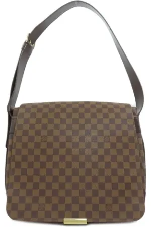 LOUIS VUITTON Pre-owned, Dame, Brun, ONE SIZE, Uld, Pre-owned Canvas skuldertasker